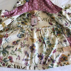 Girls April Cornell linen coat with toggle closure